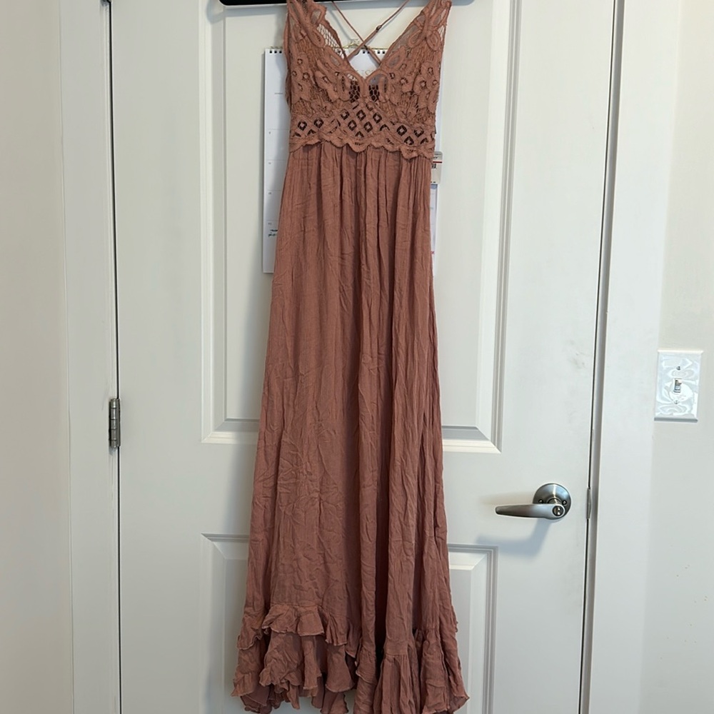 NWT Free People Intimate Blush Pink Maxi Dress